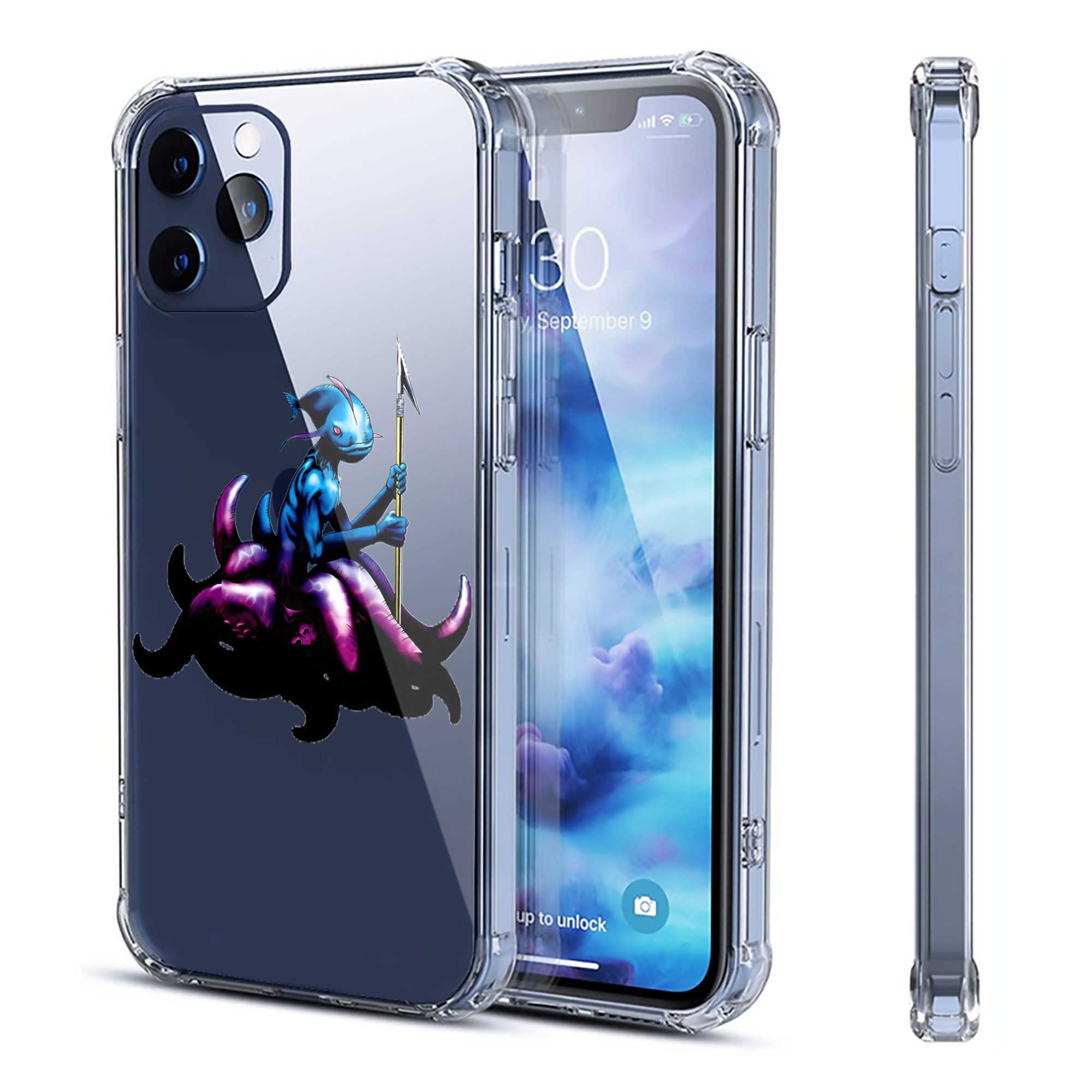 （画像用） 遊☆戯☆王 Yu-Gi-Oh! 【iPhone 12シリーズ対応】透明スマホケース（クリアソフトケース）